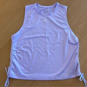 Nike Dri-FIT Women’s Tank Top Medium Cinched Sides Athletic Lavender